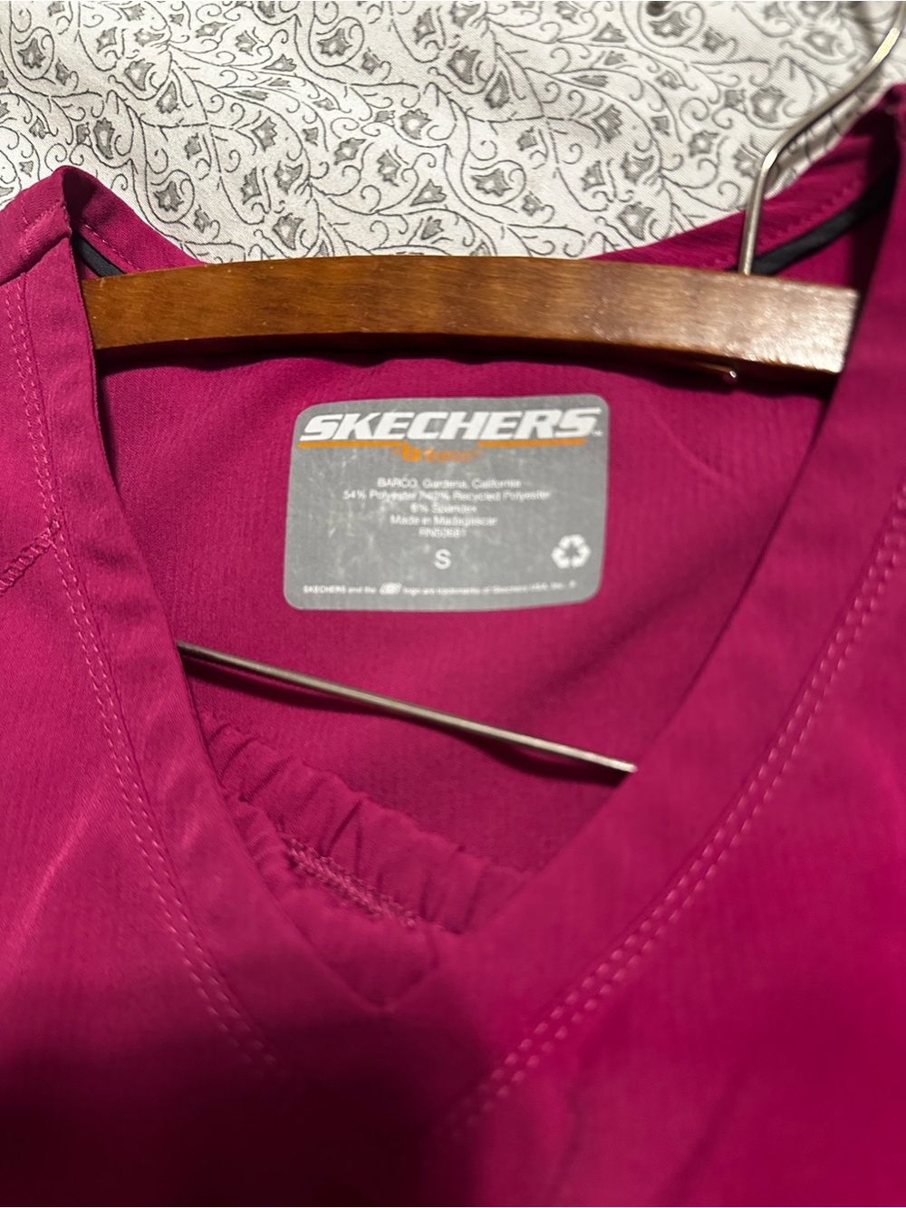 Skechers Women's Magenta scrub set